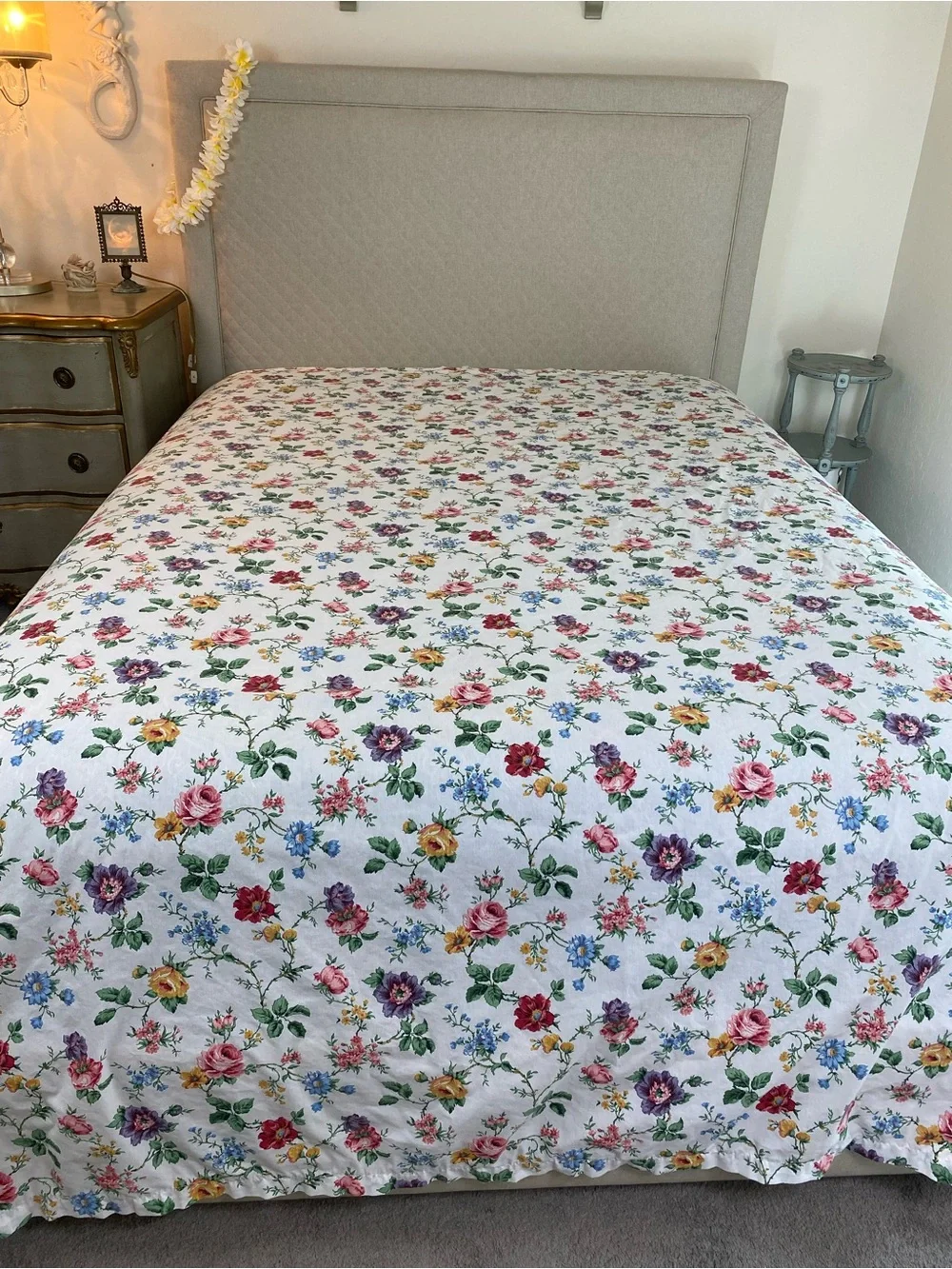 Vintage 70s Springmaid sheet set 2 floral Cottagecore